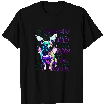 Discover Positivity Quote Positive Pitbull Colorful Pitbull T-Shirts