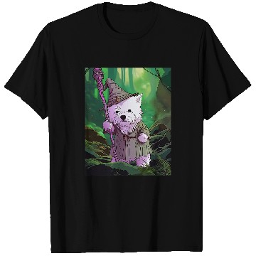 Discover West Highland White Terrier Wizard Funny Dog Magic T-Shirts
