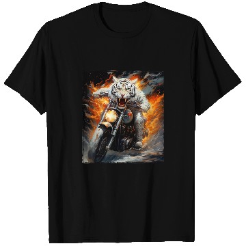 Discover Tiger Biker Motorcycle Rider Beast T-Shirts