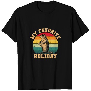 Discover vintages My Favorite Holiday GroundHog Day T-Shirts