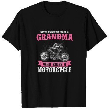 Discover Motorcycle Riding Grandma Who Rides Motorcycle T-Shirts