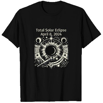 Discover Total Solar Eclipse Astronomer T Astronomy Telescope T-Shirts