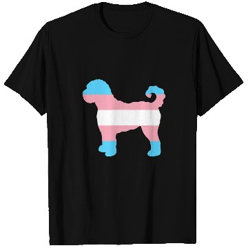Discover Dog Goldendoodle Trans Pride Flag Goldendoodle Dog T-Shirts
