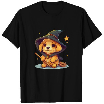 Discover Magical Wizard Golden Retriever T-Shirts
