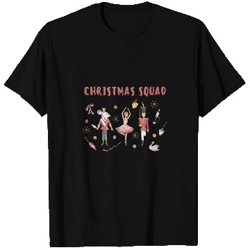 Discover Nutcracker Christmas Squad Ballet Clara Ballerina Graphic T-Shirts