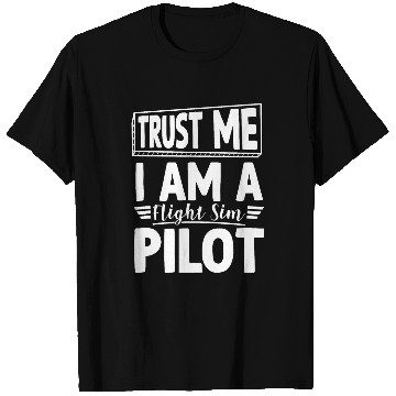 Discover Airplane Pilot Design For Airline Captain Flight Sim Pilot T-Shirts