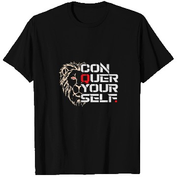 Discover Running Team CONQUER YOURSELF Runner Motivator Run Squad T-Shirts