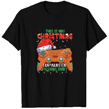 Discover This Is My Christmas Video Game Controller writer T-Shirts