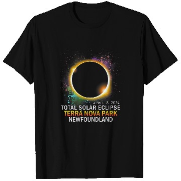 Discover Terra Nova Park Newfoundland Canada Total Solar Eclipse 2024 1 T-Shirts