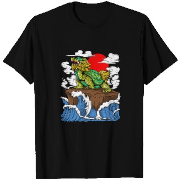 Discover Legendary Great Dragon Turtle Symbolizes Courage Asian T-Shirts