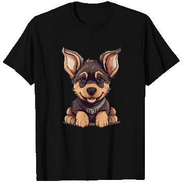 Discover Super Cute German Shepherd Puppy T-Shirts