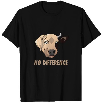 Discover Labrador Lab Dog No Difference Labrador Cow Funny Vegetarians T-Shirts