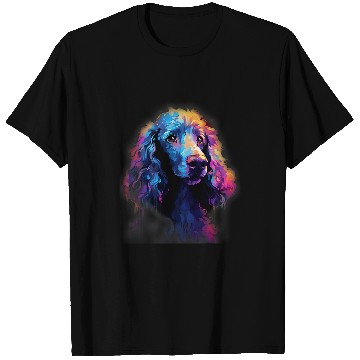 Discover Poodle Dog Abstract Impression Colorful Graphic Art T-Shirts