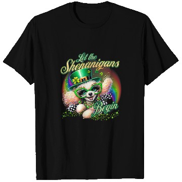 Discover St  Patricks Celebration Poodle Shenanigans Rainbow Party T-Shirts