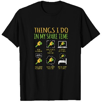 Discover Things I Do In Spare Time Pickleball Paddle Player Graphic T-Shirts