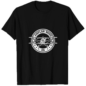 Discover Airplane Mode On Pilot C172 Flying Cloud Surfing Pilot Funny T-Shirts