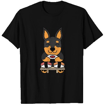 Discover Sushi Miniature Pinscher Dog T-Shirts
