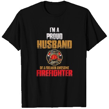 Discover Proud Firefighter Husband Active T-Shirts