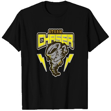 Discover STORM CHASER Weather Lightning Tornado Hurricane Watcher T-Shirts
