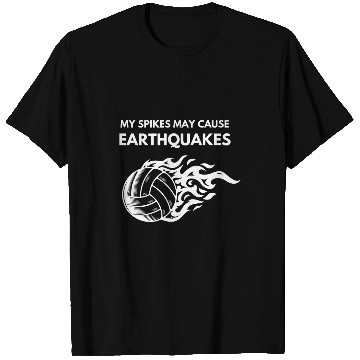 Discover Volleyball Opposite Hitter Funny Spikes Design T-Shirts
