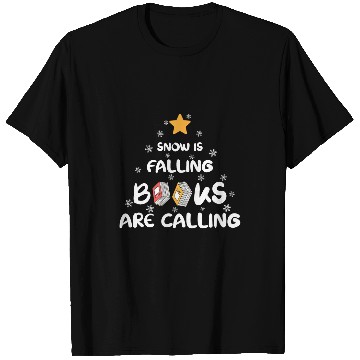 Discover Snow is Falling Books Are Calling Funny Librarian Winter T-Shirts