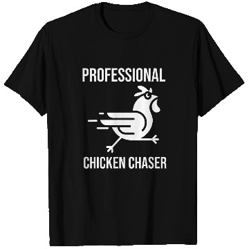 Discover Professional Chicken Chaser 2Funny Farmer Chicken Farm T-Shirts