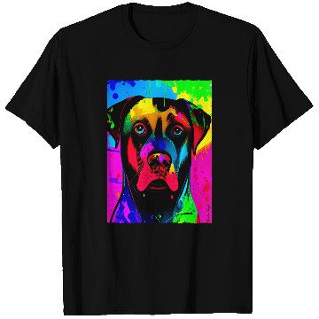 Discover Labrador Lab Dog Labrador Pop Art Design Gradient T-Shirts