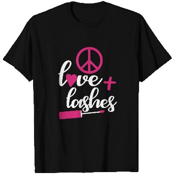 Discover Peace love and lashes T-Shirts