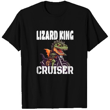 Discover TRexs And Motorcycle Lizard King Cruiser 24 T-Shirts