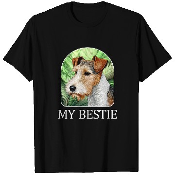 Discover My Bestie Wire Fox Terrier T-Shirts