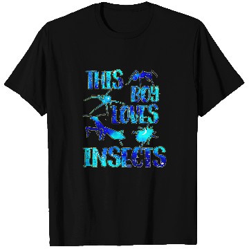 Discover this boy loves insects Insect Lover Entomologist Space Theme T-Shirts