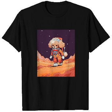 Discover Toy Poodle Mars Funny Dog Astronaut T-Shirts