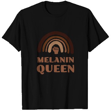 Discover Melanin Rainbow Queen T-Shirts