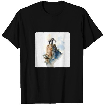 Discover Mountain Climbing Elephant Adventure Peak Strength T-Shirts