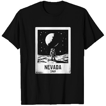 Discover Nevada 1969 Astronaut Moon Landing Area 51 T-Shirts