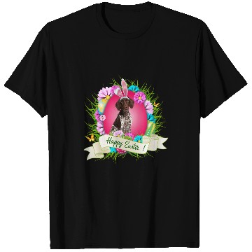 Discover Happy Easter German Shorthaired Pointer Wearing Bunny Ear T-Shirts