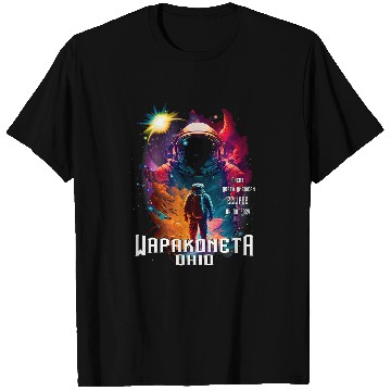 Discover Wapakoneta Ohio Solar Eclipse Totality Astronaut Memorabilia T-Shirts