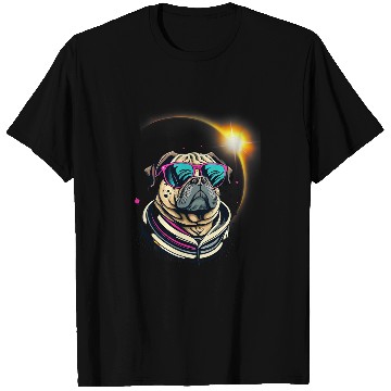 Discover Pug Dog America 2024 Solar Eclipse Totality Accessories T-Shirts