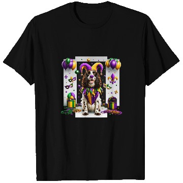 Discover Mardi Gras English Springer Spaniel Dog T-Shirts