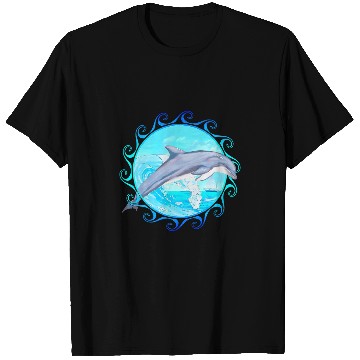 Discover Tribal Maori Sun Dolphin T-Shirts