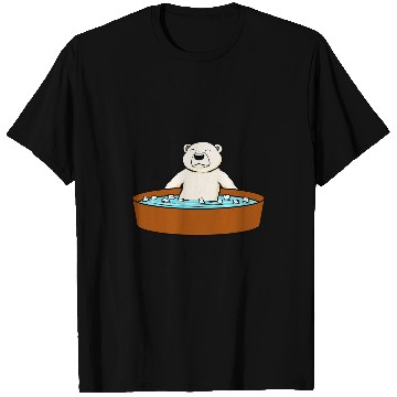 Discover Ice Bathing Wildlife Polar Bear Hobby T-Shirts