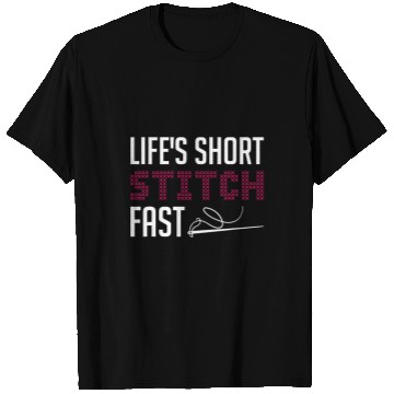 Discover Lifes Short Stitch Fast Cross Stitch Needlepoint Art T-Shirts