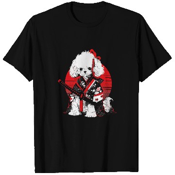 Discover Toy Poodle Dog Ninja Samurai Japanese Transformation Cute T-Shirts