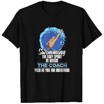 Discover Swim Coaching Design for a Swim Coach T-Shirts