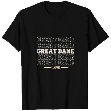 Discover vintages Great Dane multi line dog lovers T-Shirts