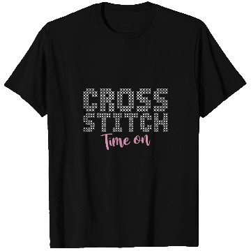 Discover Time On Cross Stitch Needlepoint Art XStitching T-Shirts