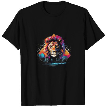 Discover Lion Savannah Nature Paintings Animal kingdom 2 T-Shirts