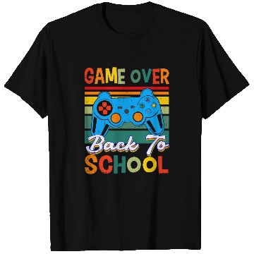 Discover Back to School Funny Game Over Teacher Student Controller 1 T-Shirts