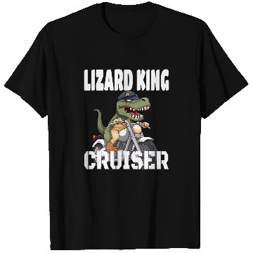 Discover TRexs And Motorcycle Lizard King Cruiser 212 T-Shirts