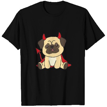 Discover Pug Happy Halloween Devil Pug Halloween Costume T-Shirts